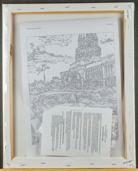 Картина по номерам, "Yellow cab la Havana", 40х50 RB-0154 | Зображення 2