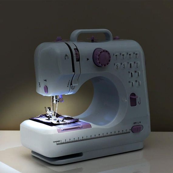 Швейная машинка электрическая 12в1, с оверлоком, WLSM-505 / Домашняя мини швейная машинка с педалью | Зображення 5