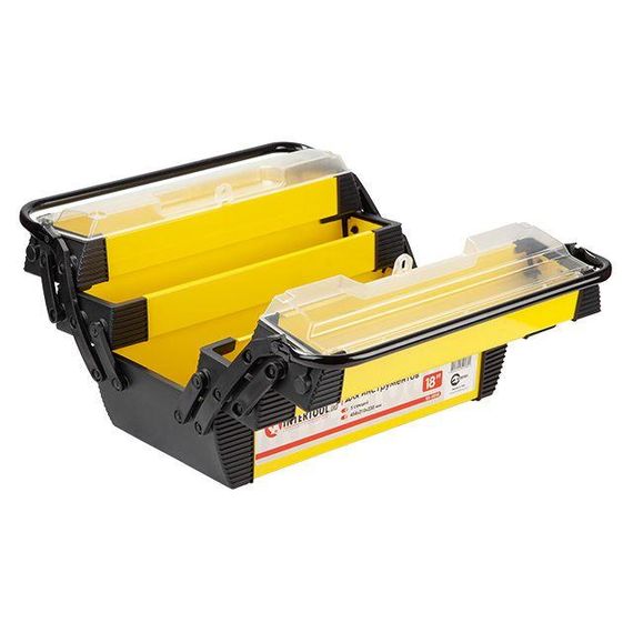 Ящик для інструментів металевий, 5 секцій, 18" 454*210*230 мм INTERTOOL BX-5018 | Зображення 1