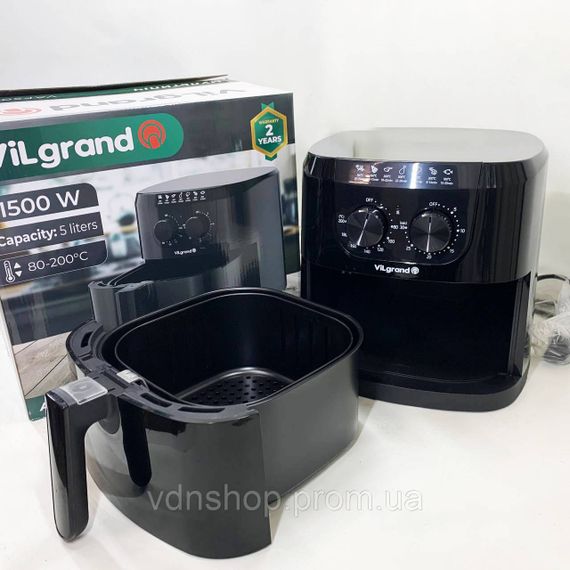 Фритюрниці електрична ViLgrand, Фритюрниця професійна, Повітряна фритюрниця для закусок без масла KQ-98 | Зображення 5