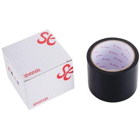 Скотч для бондажу LOCKINK SEVANDA Electrostatic Tape, чорна, 16 м sexstyle