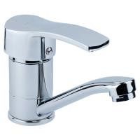 Змішувач MD d40мм для кухні гусак прямий 150мм на гайці Aquatica