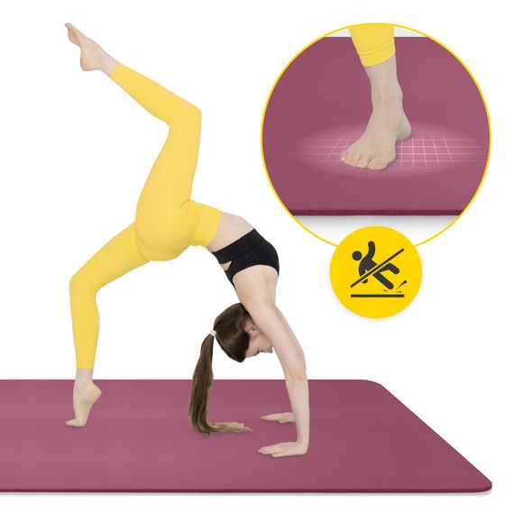 Килимок (мат) спортивний 4FIZJO NBR 190 x 100 x 1.5 см для йоги та фітнесу Burgundy (P-5905973407144) | Зображення 7