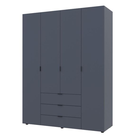 Шкаф распашной для одежды Doros Гелар 155х49,5х203,4 см Графит (DRS-011109) | Зображення 2