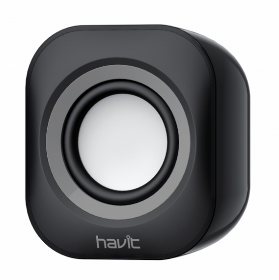 Акустическая система 2.0 3W*2 USB проволочная черный Havit HV-SK704 | Зображення 1