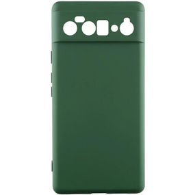 Чохол TPU GETMAN Liquid Silk Full Camera для Google Pixel 6 Pro Зелений / Dark green