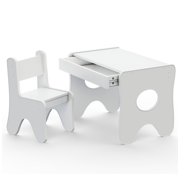 Стільчик для дитячої кімнати 55×37×33 дитячий зручний стілець для ігор, білий | Зображення 2