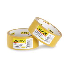 Лента клейкая двухсторонняя на полипропиленовой основе 38мм*10м UNIFIX