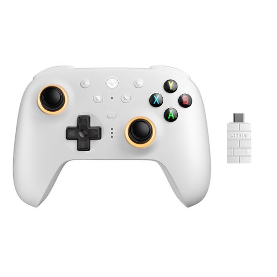 Геймпад 8BitDo Ultimate 2 для Windows і Android, ігровий контролер TMR, Еффект Холла Білий | Зображення 1