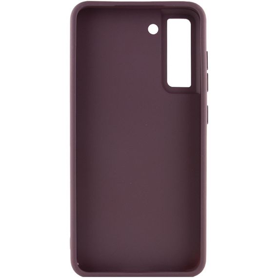 TPU чохол Bonbon Metal Style для Samsung Galaxy S21 FE Силікон, Бордовий/Plum | Зображення 2