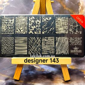 Пластина 143 для стемпінгу Designer Professional (12х6см)
