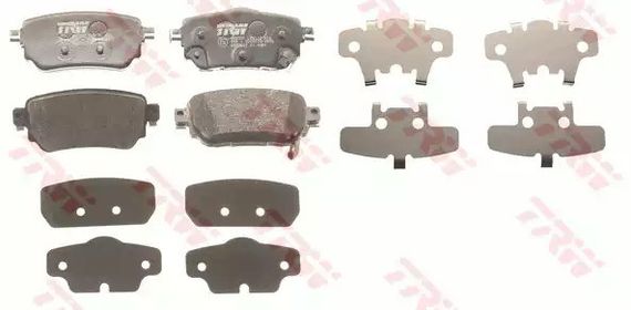 Колодки гальмівні дискові NISSAN/RENAULT Qashqai/X-Trail/Kadjar R 13, TRW (GDB3617) | Зображення 1