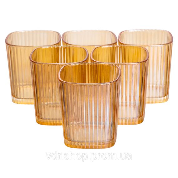 Кувшин 1.8 л со стаканами 6 штук по 200 (мл) графин для компота сока воды лимонада кувшин для напитков Коричневый HP-19-39 | Зображення 4