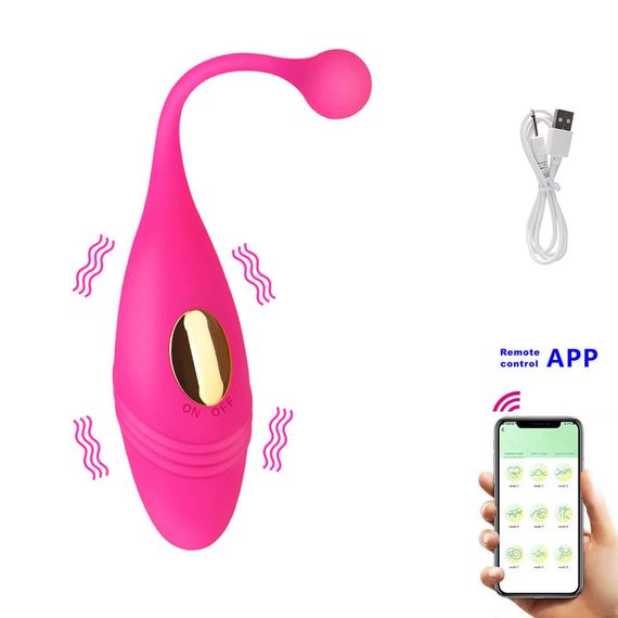 Вібро яйце APP Babydoll Віброяйце Малиновий 887-1 (app)