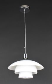 Люстра підвісна на 1 лампочку 27169 Хром 30-170х30х30 см.