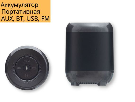 Портативна колонка XPRO FLY-3 5Вт USB, AUX, FM, Bluetooth чорна (ЦУ-00025845) | Зображення 1