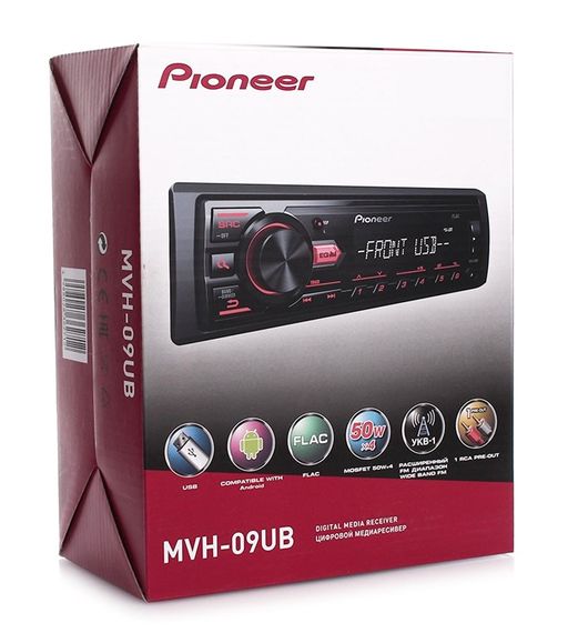 Автомагнітола Pioneer MVH-09UB автомобільна магнітола Чорний | Зображення 6