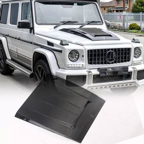 Накладка на капот BRBS (для 2004-2018, Карбон) для Mercedes G сlass W463 рр