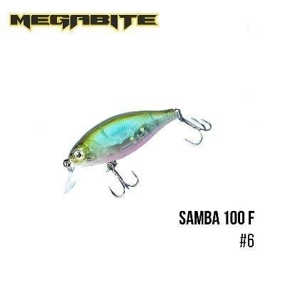 Воблер Megabite  Samba 100 F (60 mm, 12,5 g, 1 m) (6)