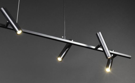 Люстра світлодіодна підвісна LED світильник для квартири на стелю лед 27844 Чорний 20-150х20х120 см. | Зображення 5