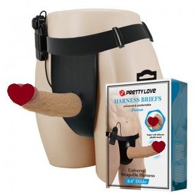 Страпон-трусики с вибрацией DRAVEN sexstyle