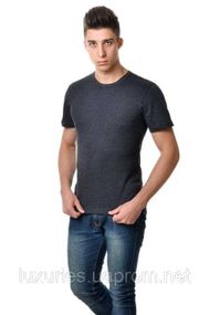 Футболка мужская с круглым вырезом Антрацит, S