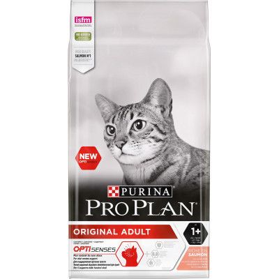 Сухой корм для кошек Purina Pro Plan Original с лососем 10 кг (7613036508315) | Зображення 1
