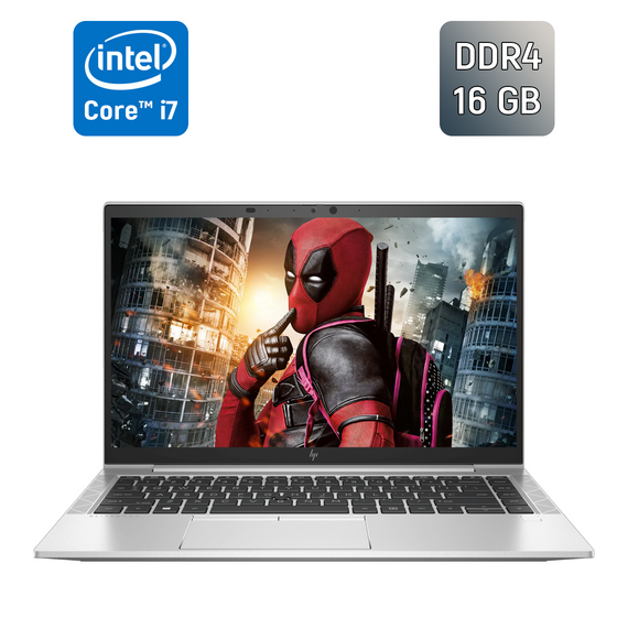 Ультрабук Б-класс HP EliteBook 840 G8 / 14" (1920x1080) IPS / Intel Core i7-1185G7 (4 (8) ядра по 3.0 - 4.8 GHz) / 16 GB DDR4 / 512 GB SSD / Intel Iris Xe Graphics / WebCam / TouchID / Windows 10 б/у