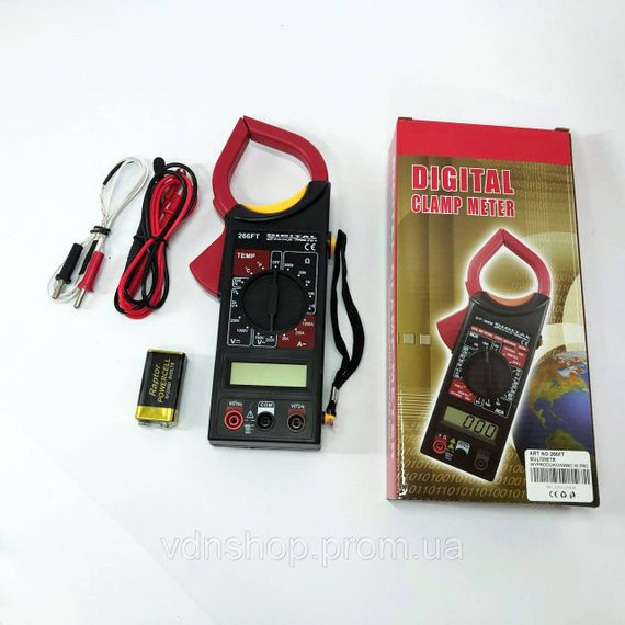Цифровий мультиметр з функцією утримання даних DT 266 FT, Мультиметр тестер напруги KB-63