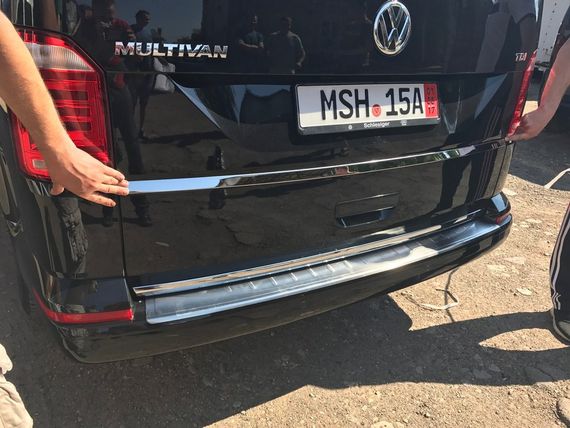 Планка під номером (нерж) OmsaLine - Італійська нержавійка для Volkswagen T6 2015-2024, рр | Зображення 3