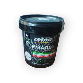Акрилова емаль Zebra 0.7 кг Світло-сіра (№16) – без запаху, універсальна, підходить для ремонту