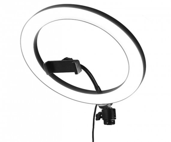 Студийная 360° светодиодная LED лампа под штатив с держателем для телефона 26 см с тремя режимами подсветки XPRO LIVE LIGHT A26 | Зображення 7