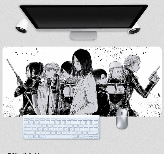 Ігрова поверхня для мишки з Аніме принтом "Атака Титанів / Attack on Titan" 800*300*3 мм 0648