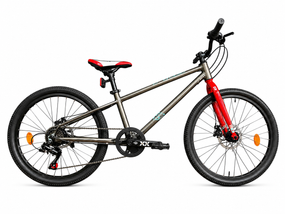 Велосипед гірський 24" Crosser Super Light рама 11", 6 швидкостей Shimano, алюміній, дискові гальма Сірий