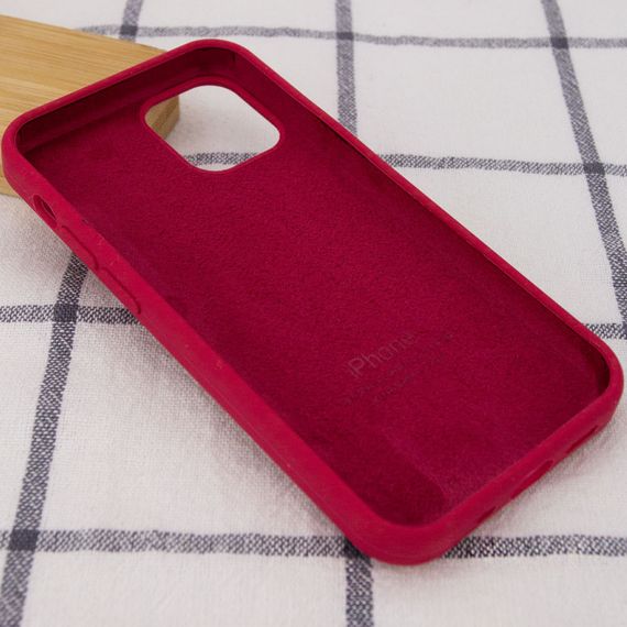 Чехол Silicone Case Full Protective (AA) для Apple iPhone 13 Pro Max (6.7") Красный / Rose Red | Зображення 2