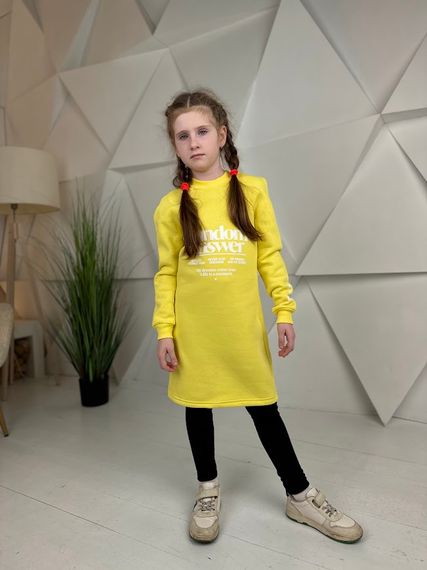 Туніка для дівчинки "WILD SOUL" Носи своє 128 Жовтий (p-4376-139678) | Зображення 8