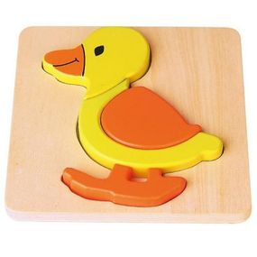 Развивающая игрушка Viga Toys мини-пазл Утенок (59929)
