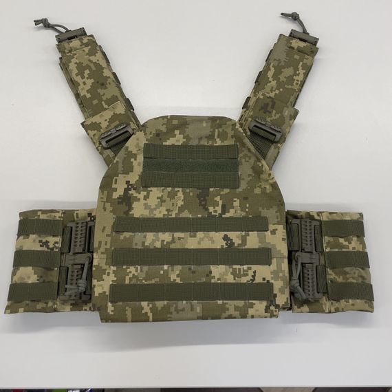 Плитоноска Plate Carrier зі швидким скиданням IRR Cordura 500 D Піксель ММ-14 (olive) | Зображення 3
