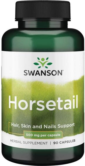 Хвощ полевой Swanson Horsetail 500 mg 90 Caps