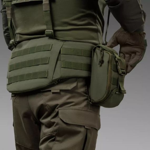 Підсумок-органайзер аптечка Ukrarmor Олива, тактична MOLLE Cordura 500D, підсумок укрармор ЗСУ, полювання | Зображення 4