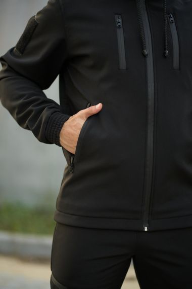 Костюм чоловічий "Reef" чорний з шевроном | Зображення 9