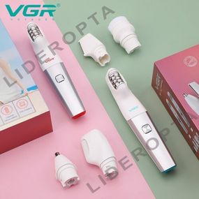 Епілятор VGR 5 в 1 V-752 RED, водонепроникний корпус IPX5, 5 насадок (45700-V-752 RED_775)