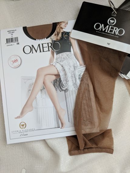 Колготки літні Omero Aestiva 8 den, розміри M, L, колір TE', ефект засмаглих ніг