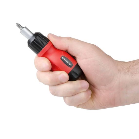 Викрутка реверсивна з комплектом насадок 6 од. INTERTOOL VT-1009 | Зображення 5