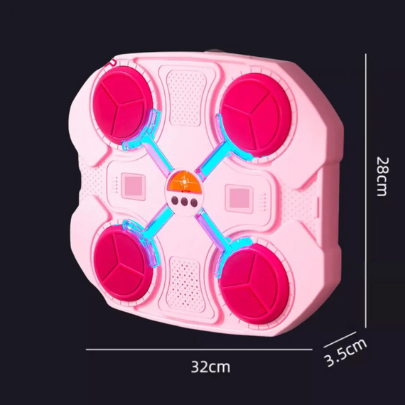 Настінна рожева мішень для боксу 32х28 см з музикою й підсвіткою знижка | Зображення 4