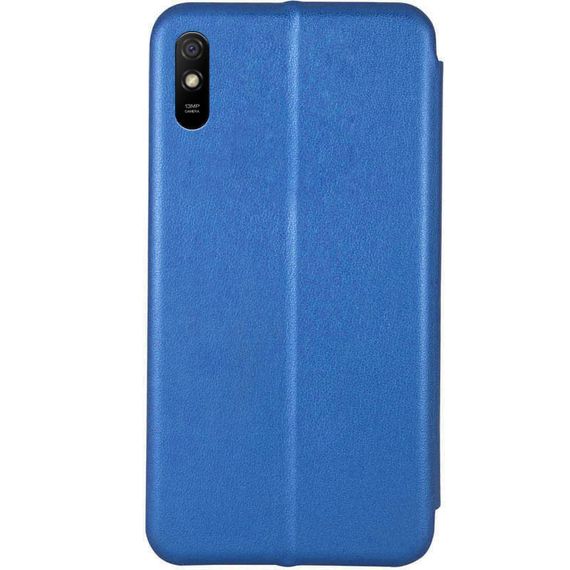 Шкіряний чохол (книжка) Classy для Xiaomi Redmi 9A Слот для візитки, Синій | Зображення 1