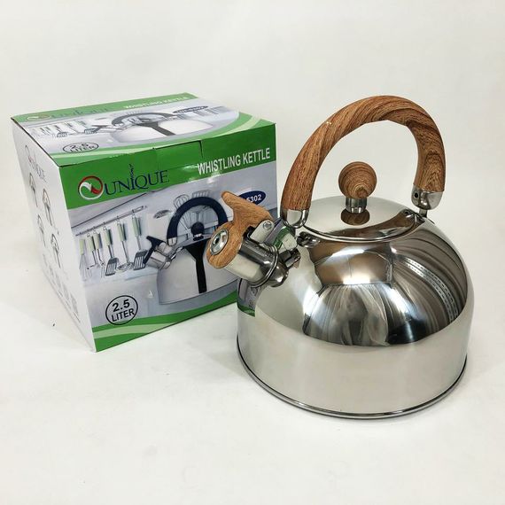 Чайник Unique зі свистком UN-5302 2,5л. QI-203 Колір: коричневий | Зображення 2