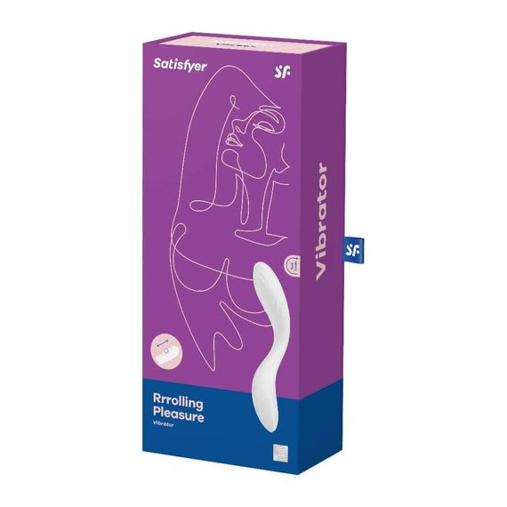 Вибратор с подвижным шариком Satisfyer Rrrolling Pleasure для точечной стимуляции точки G, белый Sex Aura | Зображення 6