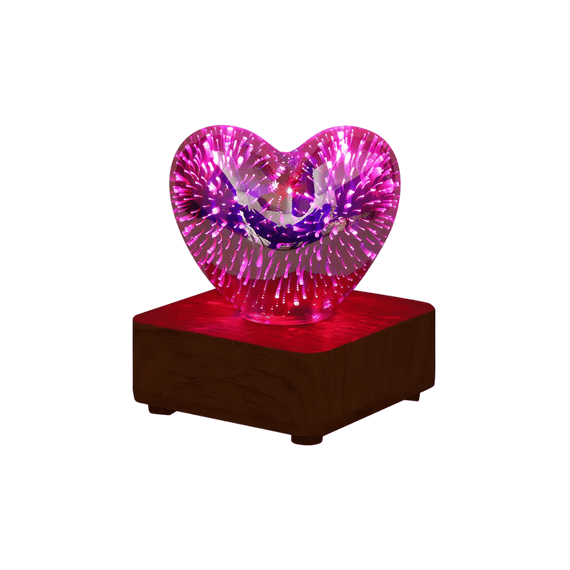 Світлодіодний нічник-лампа з USB-живленням у формі Серця No brand 9288390439