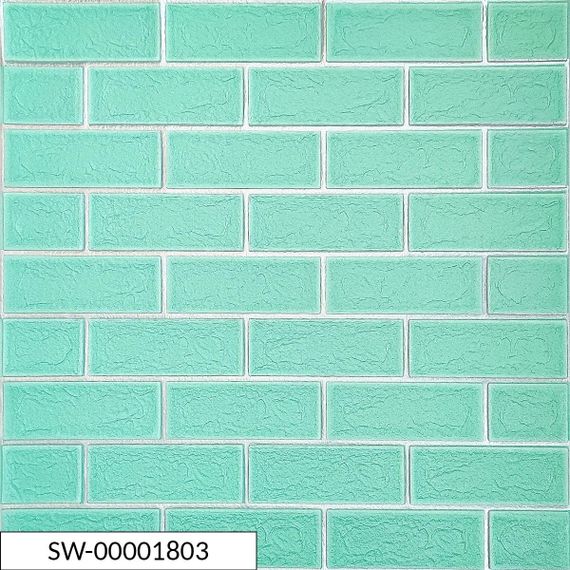 Панель стінова 3D NEW CULTURAL WALL 70*70cm*5mm GREEN+SILVER (D) SW-00001803 | Зображення 5